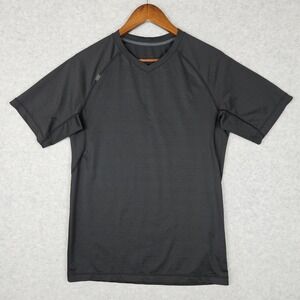 Rhone (Mens Small) Black V-Neck Short Sleeve Athletic Training Shirt Gym Workout